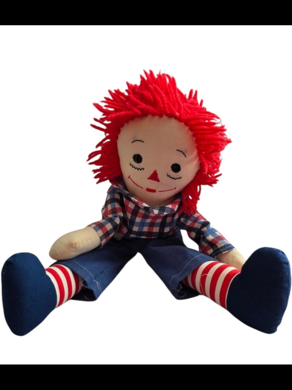 Raggedy Andy, Hand Made. Vintage Piece Well Made, Good Condition. Darling!